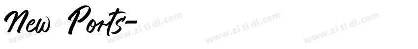 New Ports字体转换